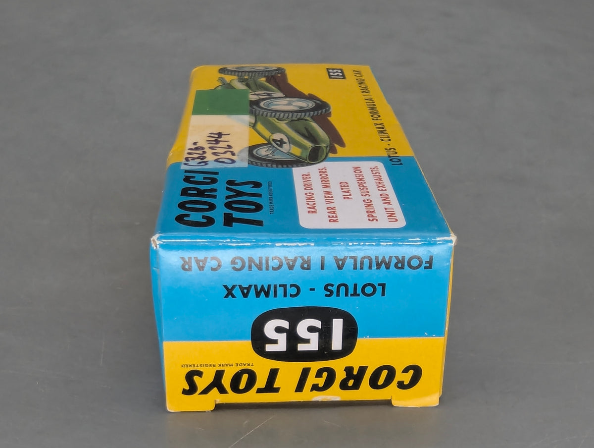 Modellautos 1:43 Corgi Toys 155 Lotus-Climax Formula 1 Replikat Zertifikat OVP
