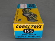 Modellautos 1:43 Corgi Toys 155 Lotus-Climax Formula 1 Replikat Zertifikat OVP