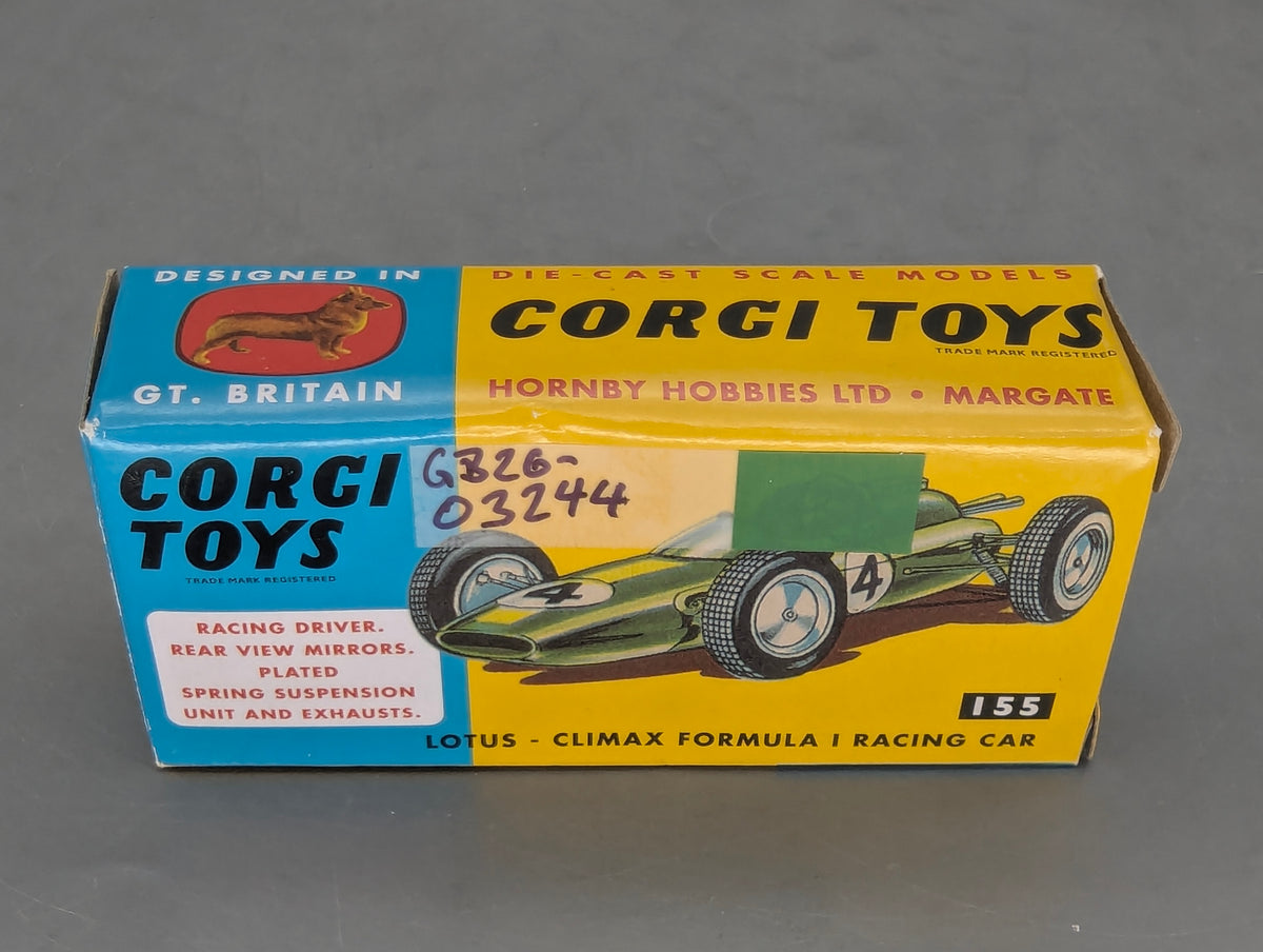 Modellautos 1:43 Corgi Toys 155 Lotus-Climax Formula 1 Replikat Zertifikat OVP