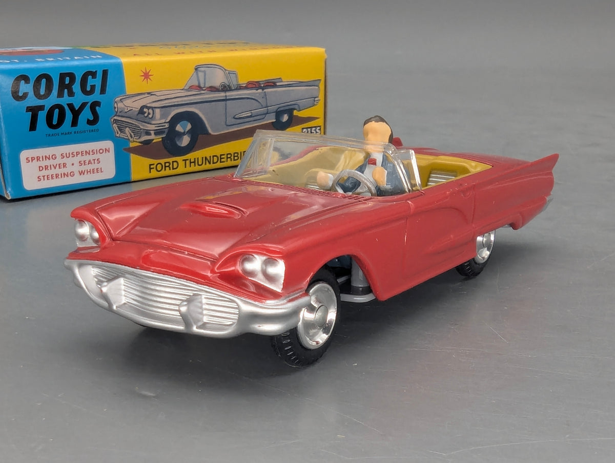 Modellautos 1:43 Corgi Toys Ford Thunderbird Open Sports Replikat Zertifikat OVP