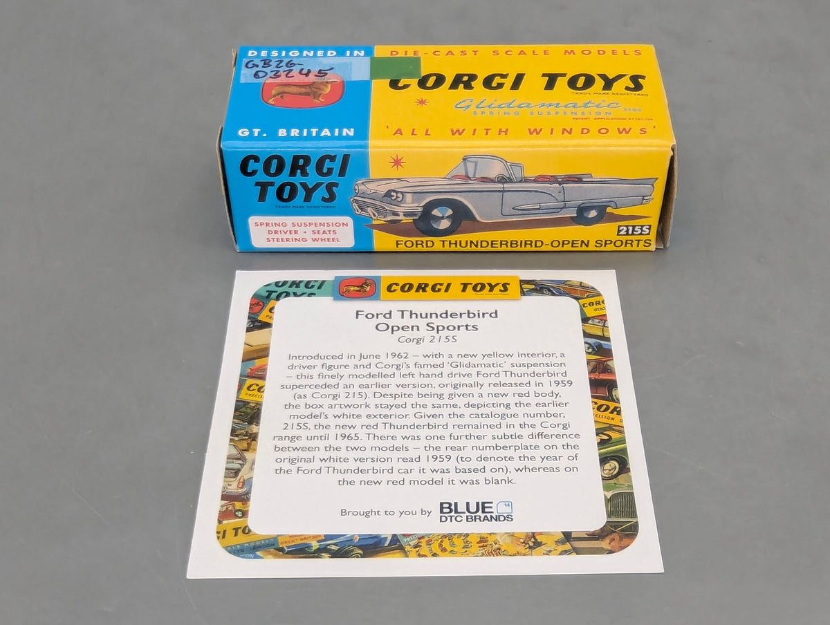 Modellautos 1:43 Corgi Toys Ford Thunderbird Open Sports Replikat Zertifikat OVP