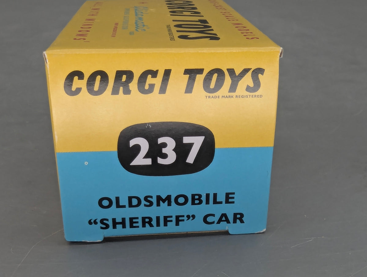 Modellautos 1:43 Corgi Toys 237 Oldsmobile Sheriff Car Replikat Zertifikat OVP