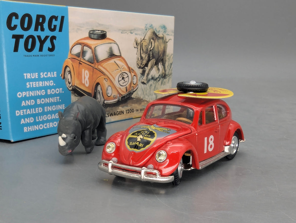 Modellautos 1:43 Corgi Toys 256 VW 1200 Safari & Nashorn Replikat Zertifikat OVP