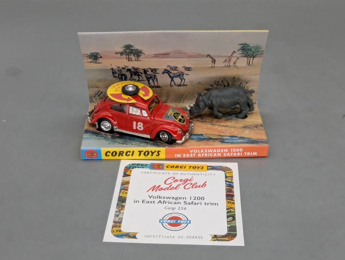 Modellautos 1:43 Corgi Toys 256 VW 1200 Safari & Nashorn Replikat Zertifikat OVP