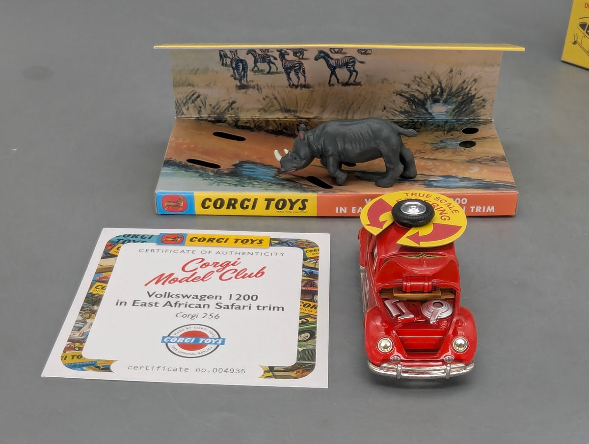 Modellautos 1:43 Corgi Toys 256 VW 1200 Safari & Nashorn Replikat Zertifikat OVP