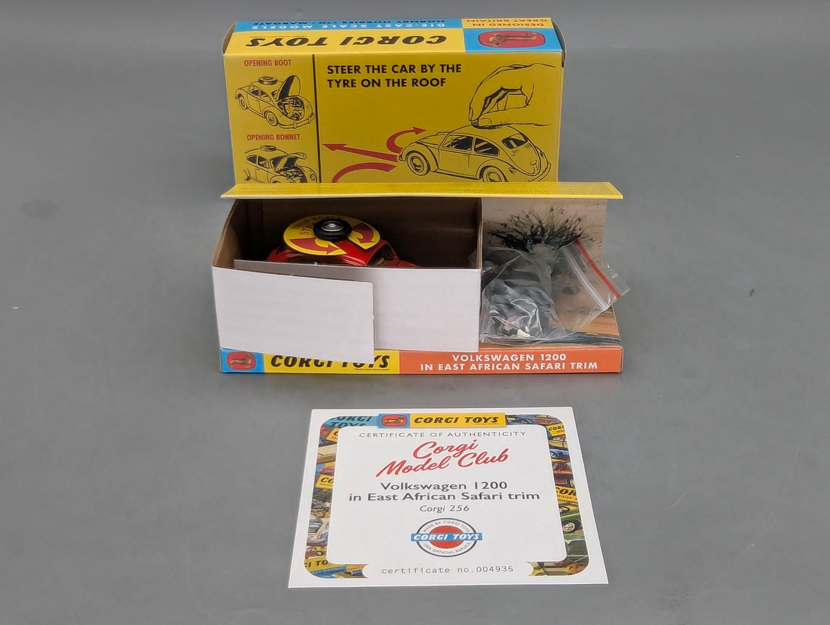 Modellautos 1:43 Corgi Toys 256 VW 1200 Safari & Nashorn Replikat Zertifikat OVP