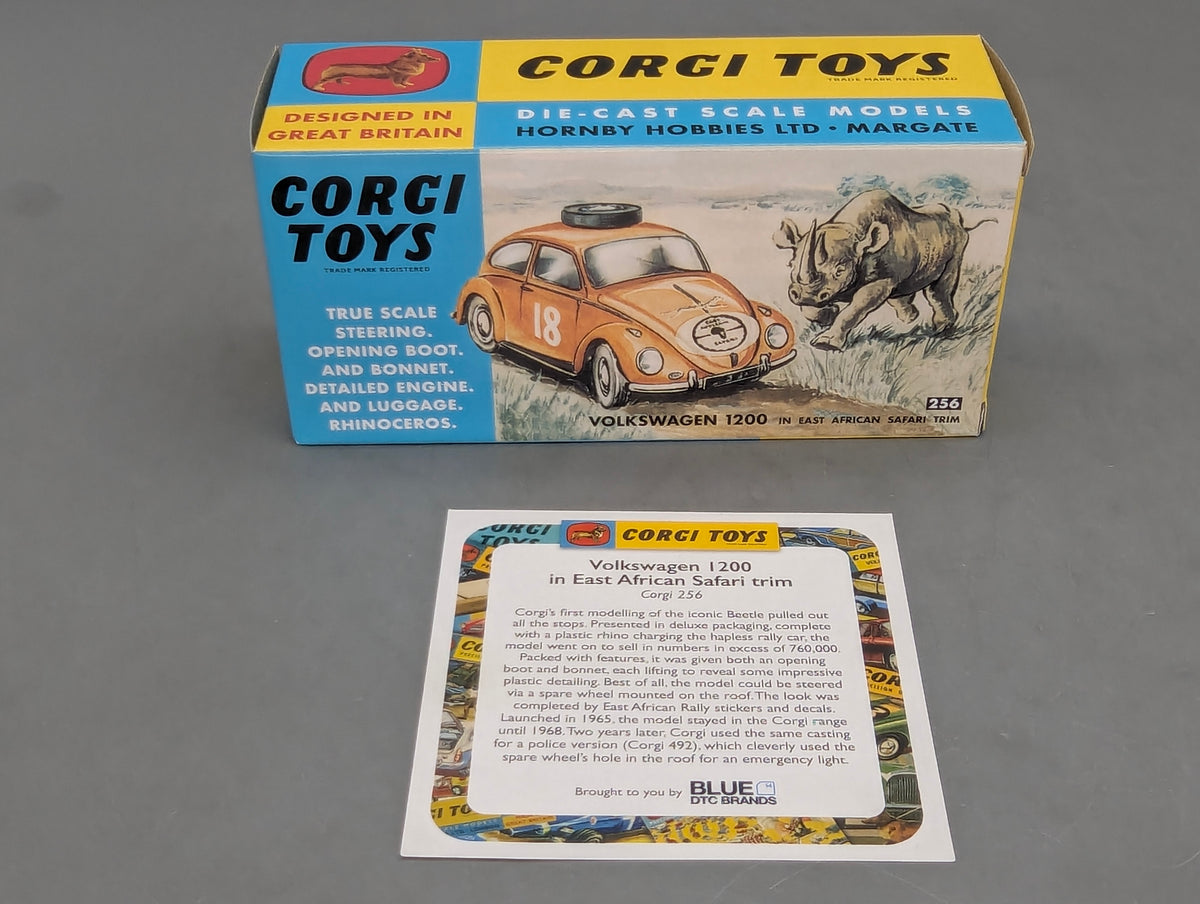 Modellautos 1:43 Corgi Toys 256 VW 1200 Safari & Nashorn Replikat Zertifikat OVP