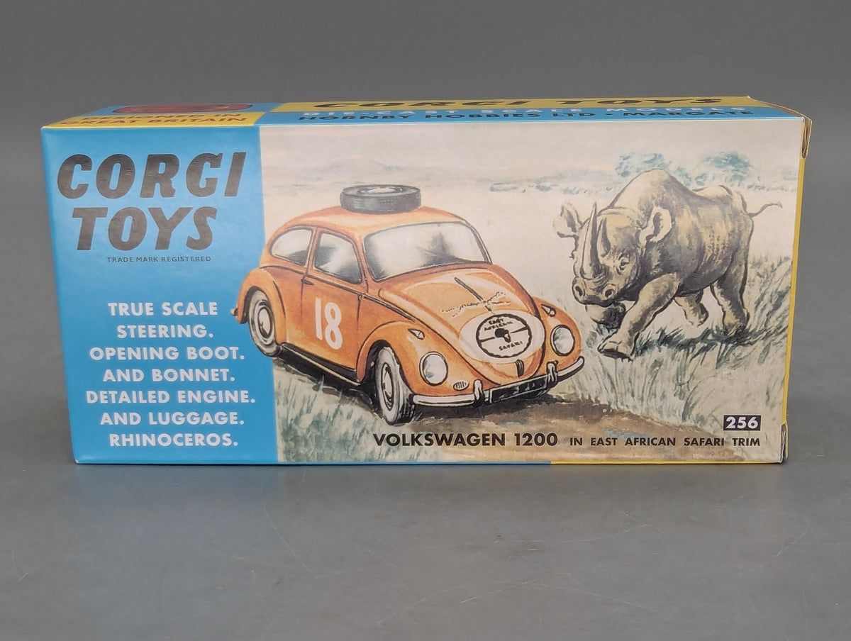 Modellautos 1:43 Corgi Toys 256 VW 1200 Safari & Nashorn Replikat Zertifikat OVP