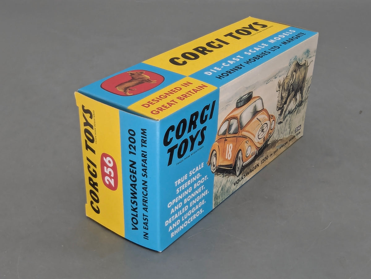 Modellautos 1:43 Corgi Toys 256 VW 1200 Safari & Nashorn Replikat Zertifikat OVP