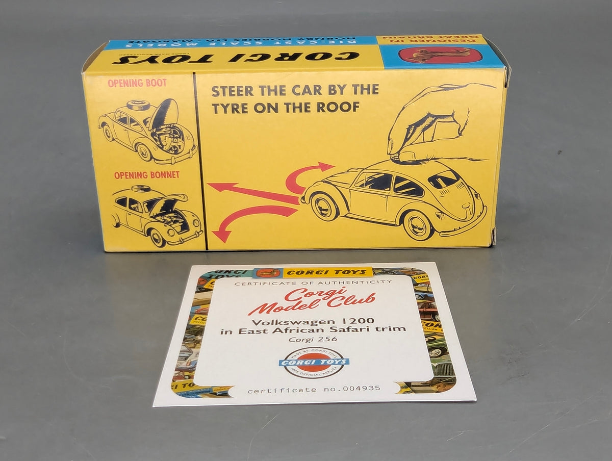 Modellautos 1:43 Corgi Toys 256 VW 1200 Safari & Nashorn Replikat Zertifikat OVP