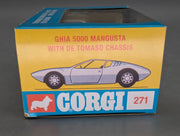 Modellautos 1:43 Corgi Toys 271 Ghia 5000 Mangusta Replikat Zertifikat OVP