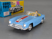Modellautos 1:43 Corgi Toys 303S Mercedes 300SL Roadster Replikat Zertifikat OVP