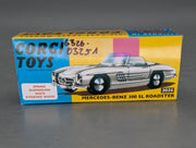 Modellautos 1:43 Corgi Toys 303S Mercedes 300SL Roadster Replikat Zertifikat OVP
