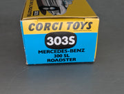 Modellautos 1:43 Corgi Toys 303S Mercedes 300SL Roadster Replikat Zertifikat OVP