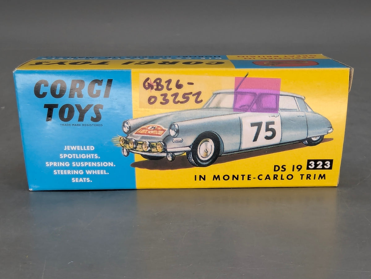 Modellautos 1:43 Corgi Toys 323 Citroen DS19 RMC 1965 Replikat Zertifikat OVP
