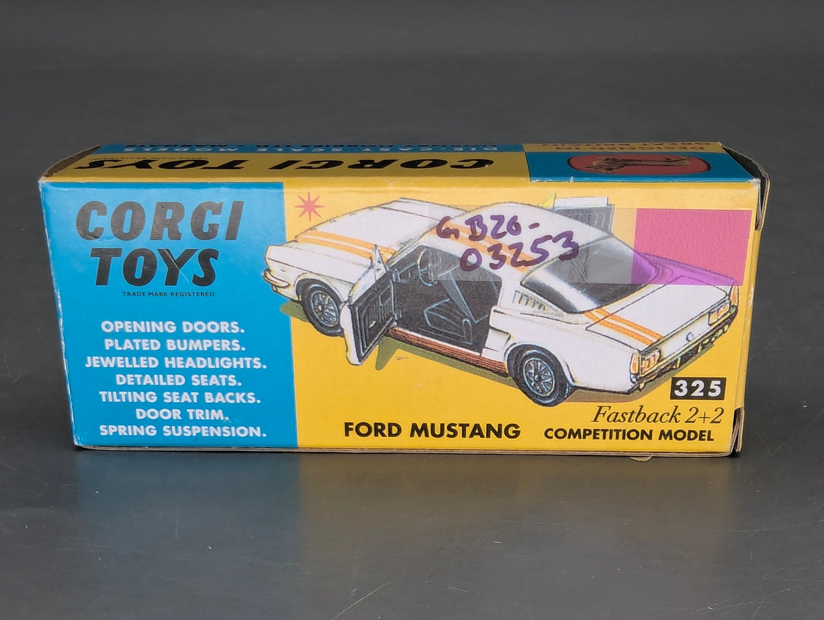 Modellautos 1:43 Corgi Toys 325 Ford Mustang Fastback Replikat Zertifikat OVP