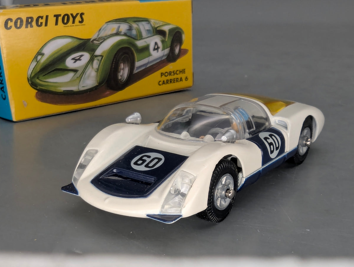 Modellautos 1:43 Corgi Toys 330 Porsche Carrera 6 Replikat Zertifikat OVP