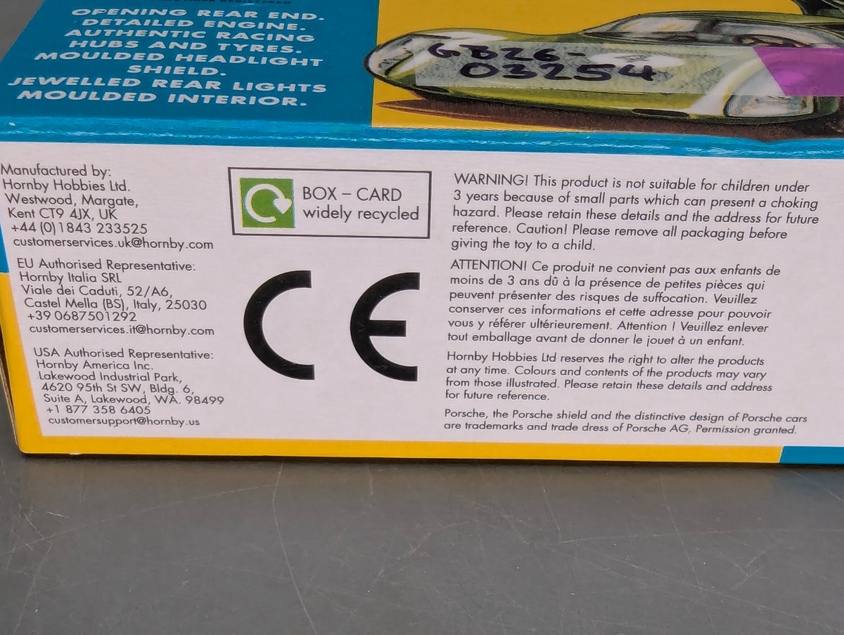 Modellautos 1:43 Corgi Toys 330 Porsche Carrera 6 Replikat Zertifikat OVP