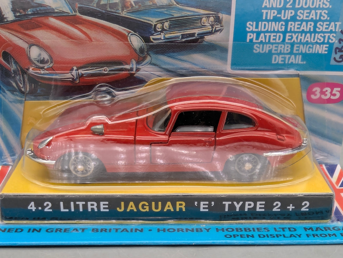 Modellautos 1:43 Corgi Toys 335 Jaguar E-Type 4.2 Liter Replikat Zertifikat OVP
