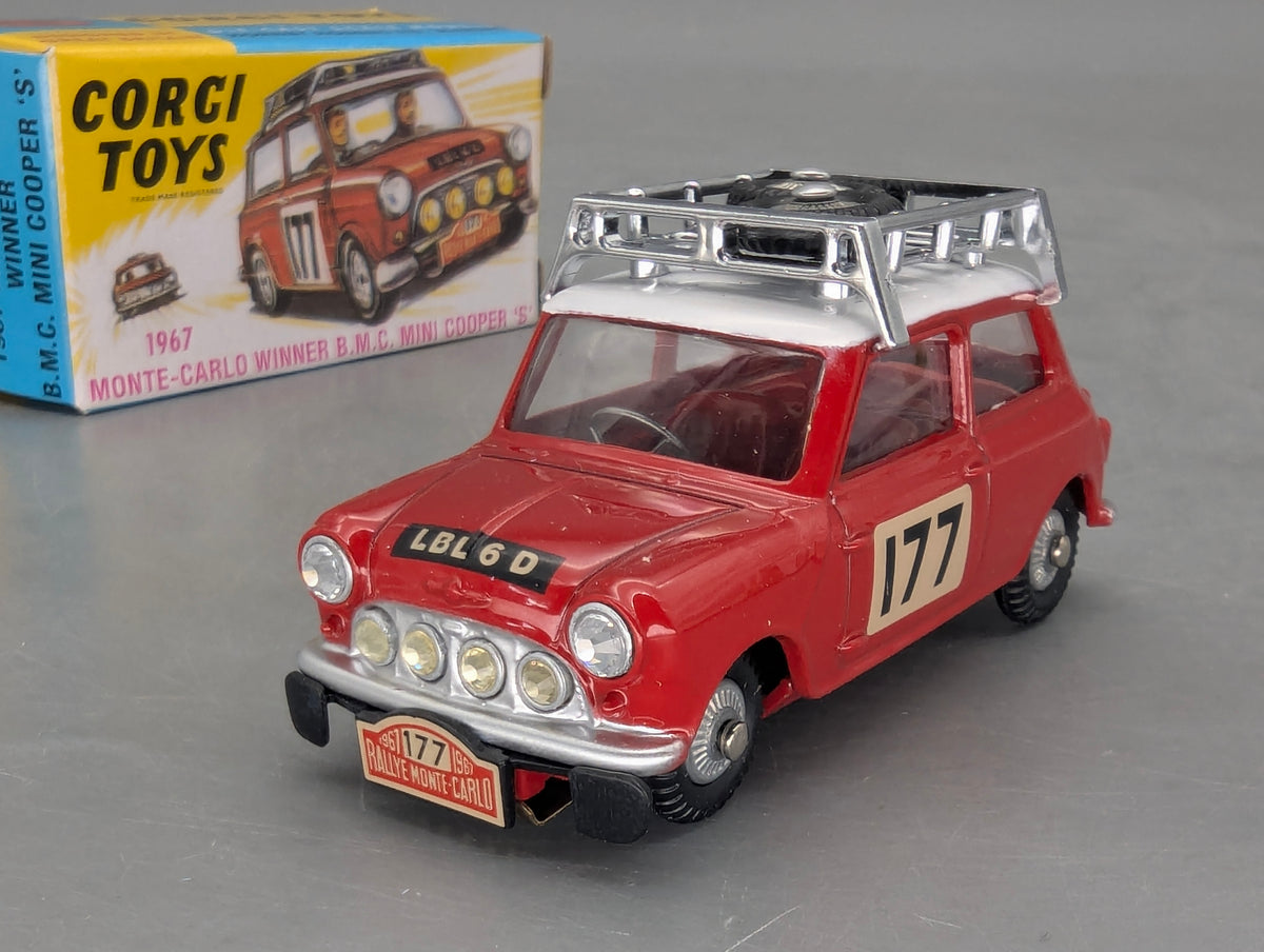Modellautos 1:43 Corgi Toys 339 BMC Mini Cooper S #177 Replikat Zertifikat OVP