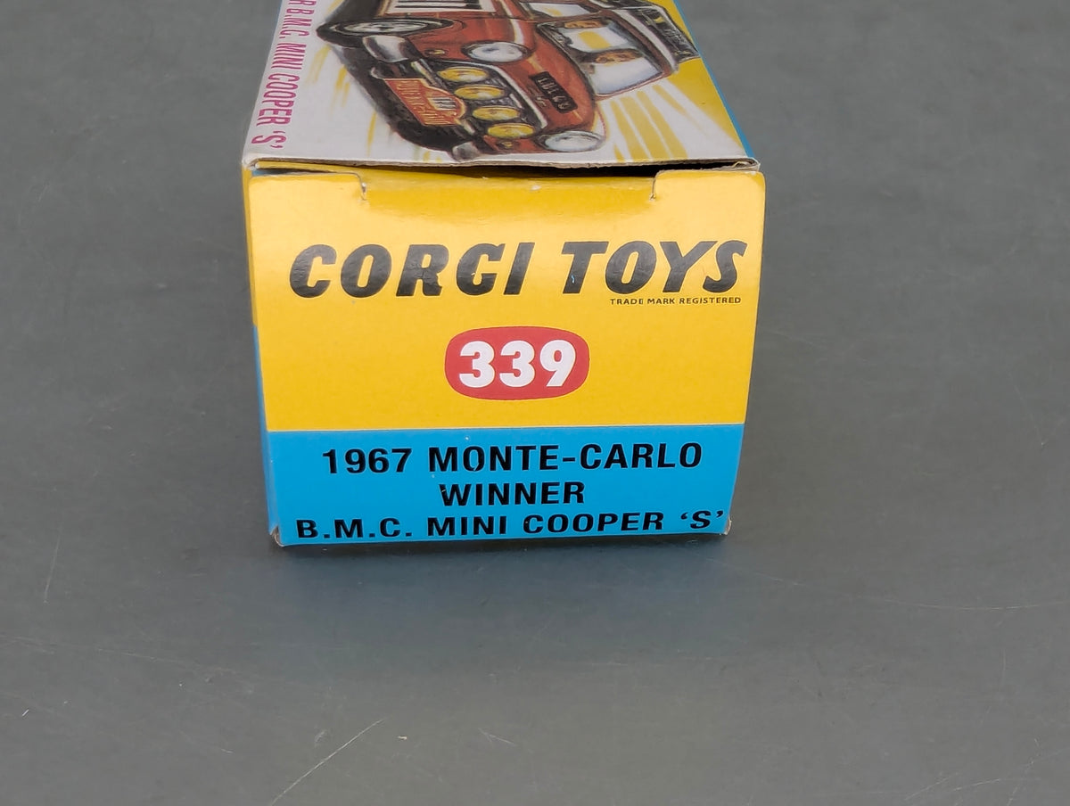 Modellautos 1:43 Corgi Toys 339 BMC Mini Cooper S #177 Replikat Zertifikat OVP