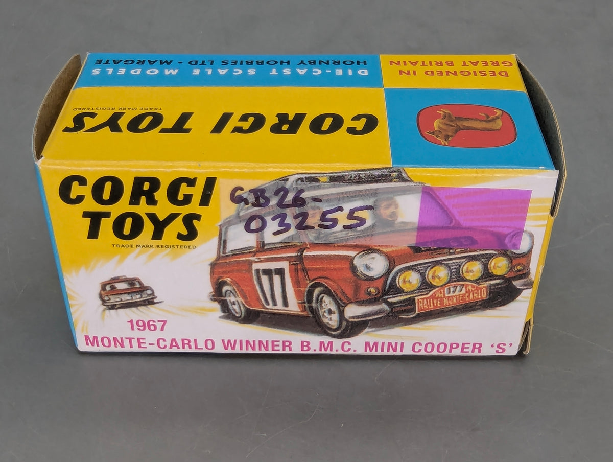 Modellautos 1:43 Corgi Toys 339 BMC Mini Cooper S #177 Replikat Zertifikat OVP
