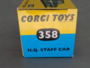 Modellautos 1:43 Corgi Toys 358 Oldsmobile H.Q. Staff Replikat Zertifikat OVP