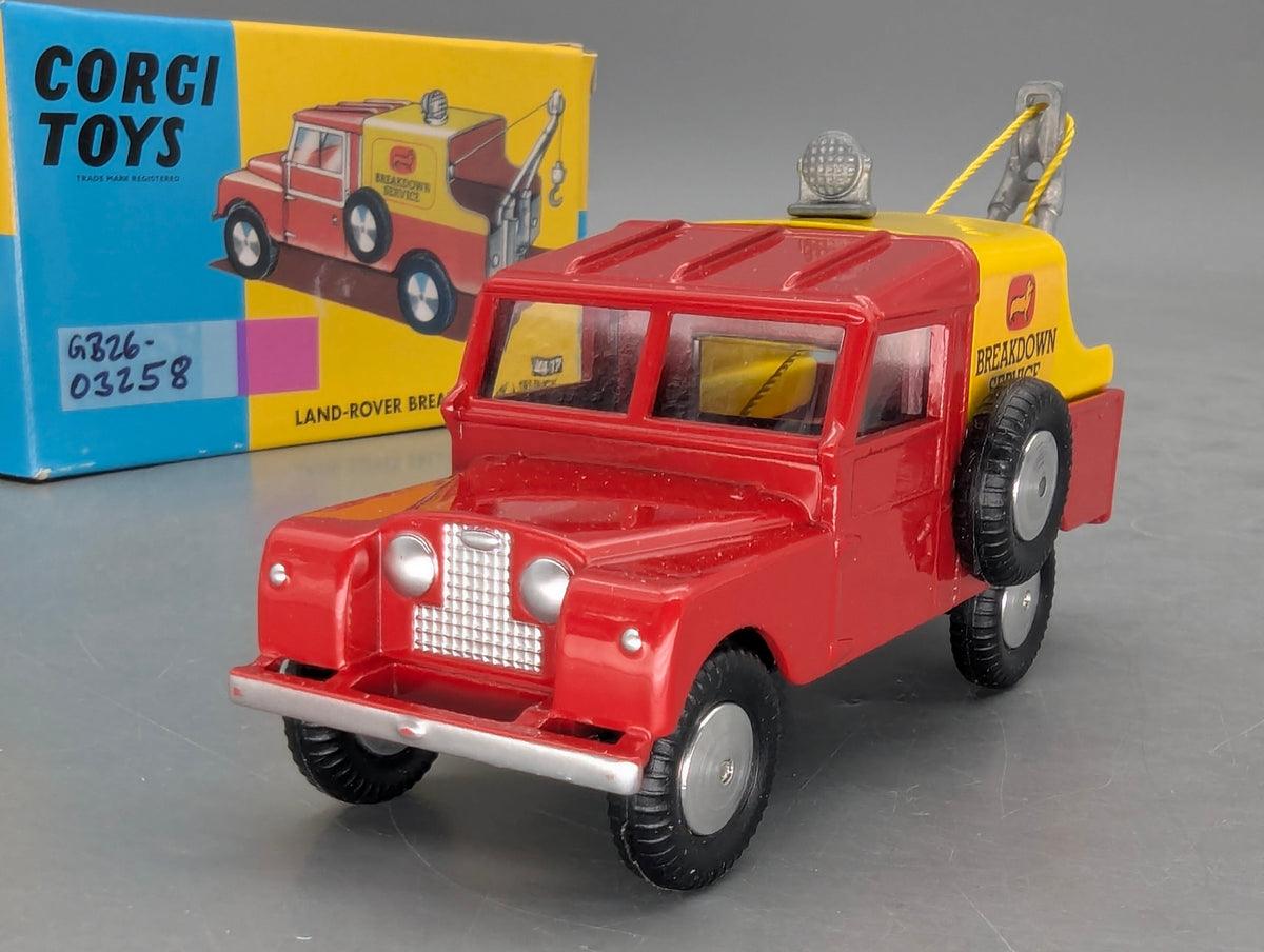 Modellautos 1:43 Corgi Toys 417 Land Rover Breakdown Car Replikat Zertifikat OVP