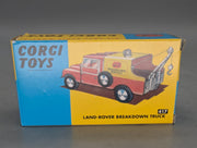 Modellautos 1:43 Corgi Toys 417 Land Rover Breakdown Car Replikat Zertifikat OVP