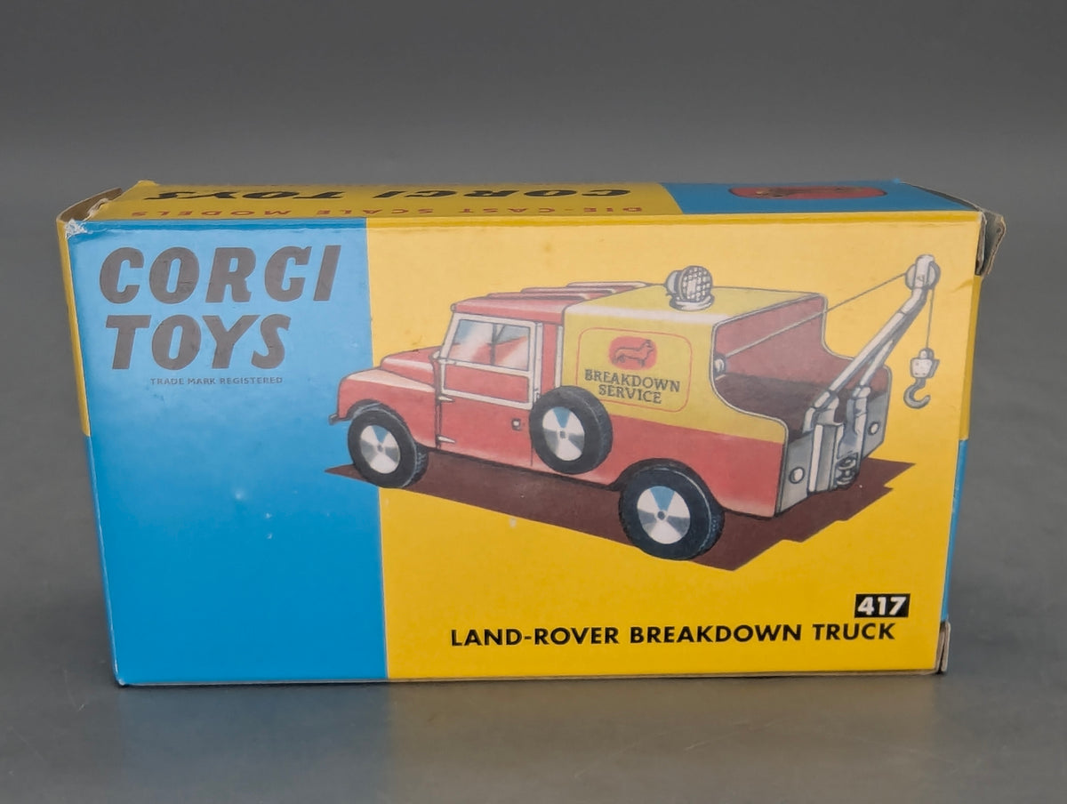 Modellautos 1:43 Corgi Toys 417 Land Rover Breakdown Car Replikat Zertifikat OVP