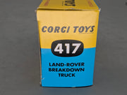 Modellautos 1:43 Corgi Toys 417 Land Rover Breakdown Car Replikat Zertifikat OVP