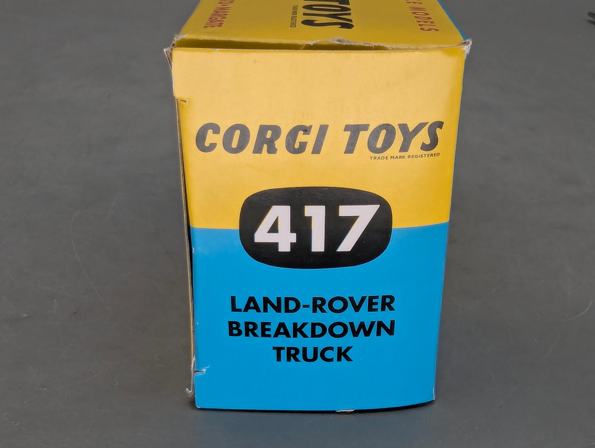 Modellautos 1:43 Corgi Toys 417 Land Rover Breakdown Car Replikat Zertifikat OVP