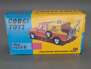 Modellautos 1:43 Corgi Toys 417 Land Rover Breakdown Car Replikat Zertifikat OVP