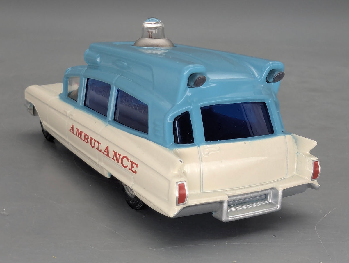 Modellautos 1:43 Corgi Toys Cadillac Ambulance mit Licht Replikat Zertifikat OVP