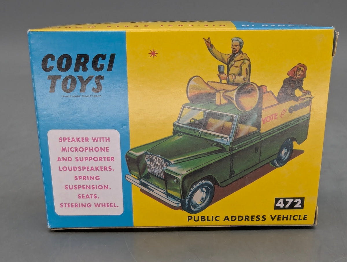 Modellautos 1:43 Corgi Toys 472 Land Rover Public Address Vehicle Replikat OVP