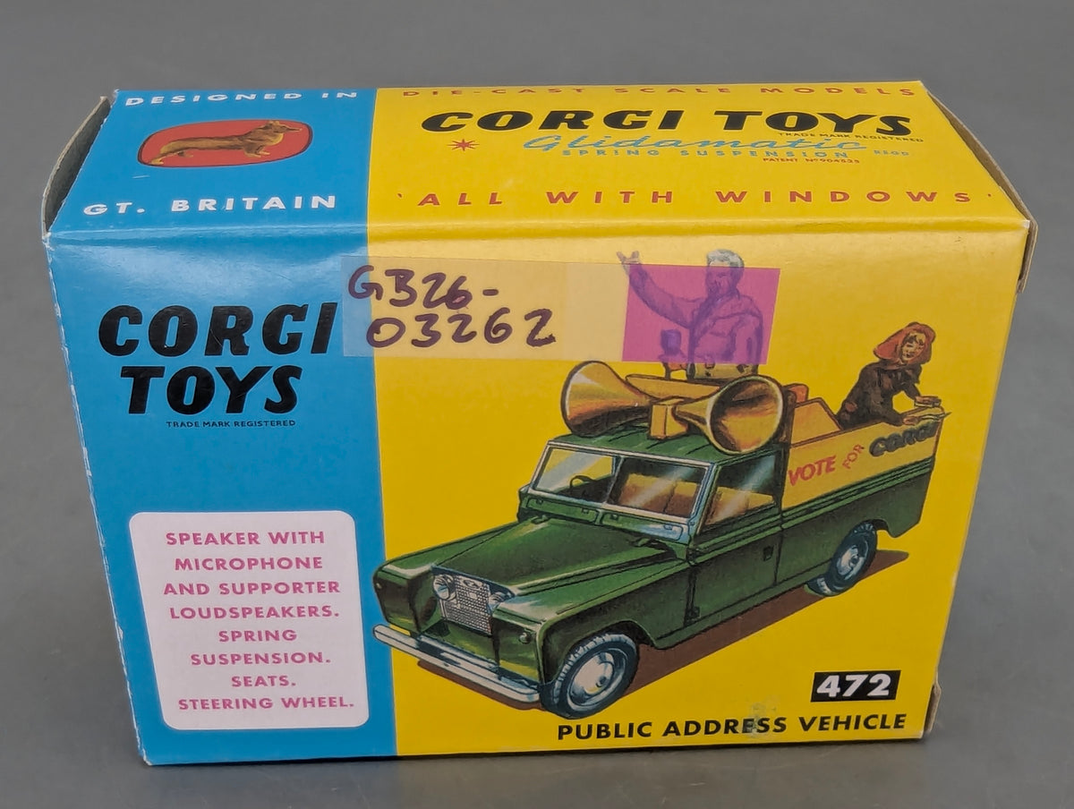 Modellautos 1:43 Corgi Toys 472 Land Rover Public Address Vehicle Replikat OVP