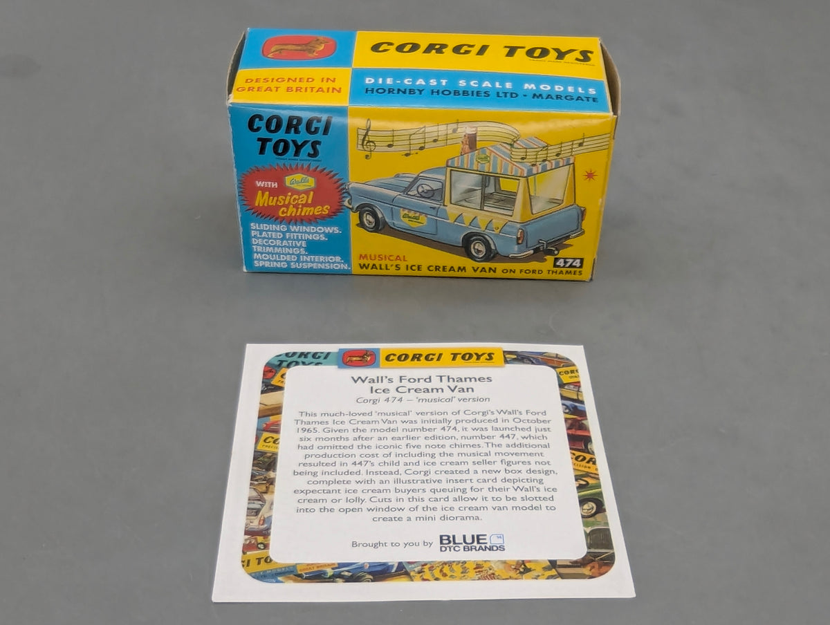 Modellautos 1:43 Corgi Toys Wall's Ford Thames mit Musik Replikat Zertifikat OVP