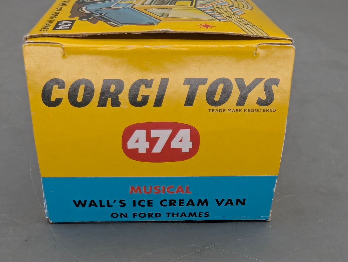 Modellautos 1:43 Corgi Toys Wall's Ford Thames mit Musik Replikat Zertifikat OVP