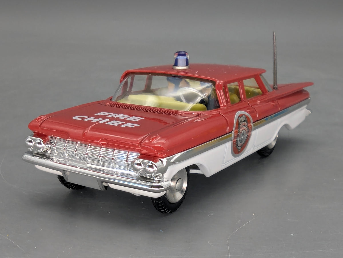 Modellautos 1:43 Corgi Toys Chevrolet Fire Chief Replikat Zertifikat OVP