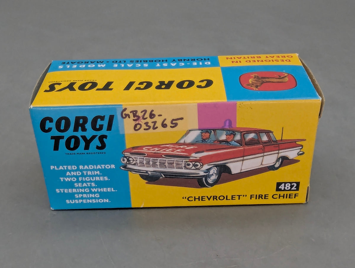Modellautos 1:43 Corgi Toys Chevrolet Fire Chief Replikat Zertifikat OVP