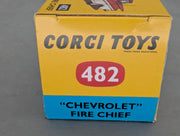 Modellautos 1:43 Corgi Toys Chevrolet Fire Chief Replikat Zertifikat OVP