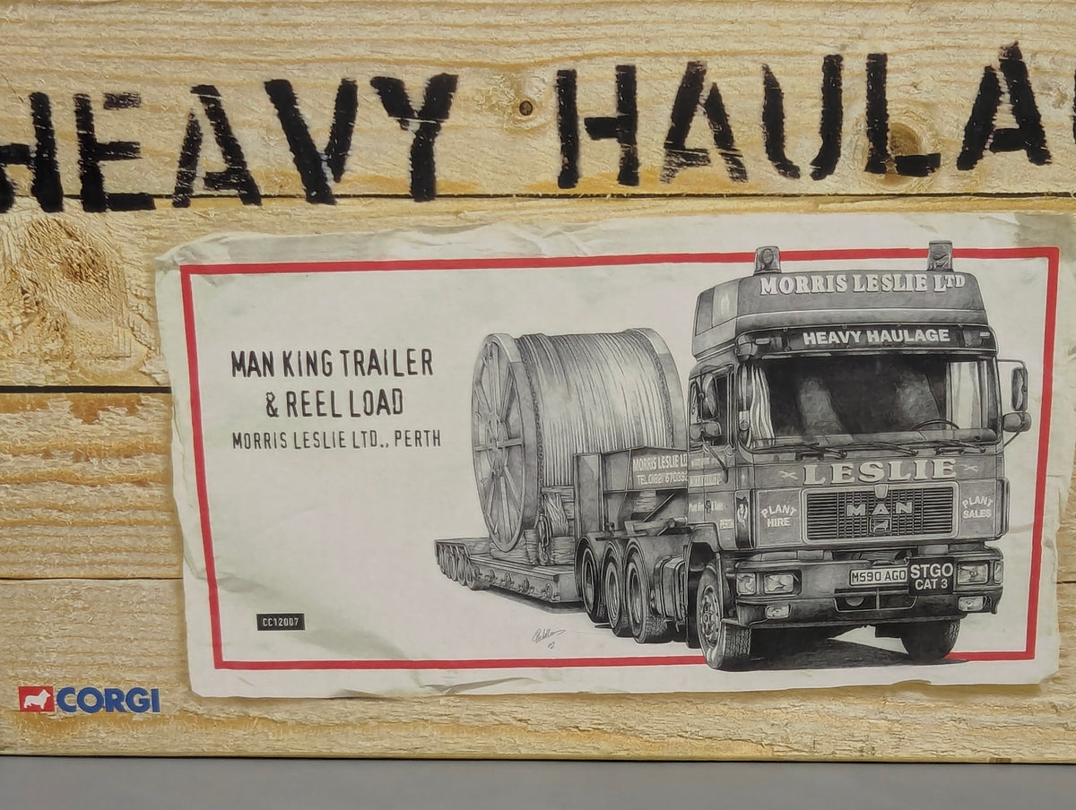 LKW Modell 1:50 Corgi Classics CC12007 MAN King Trailer & Reel Load mit OVP