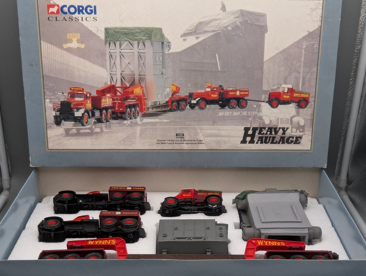 LKW Modell 1:50 Corgi Classics 31009 WYNNS 24 Wheel Girder Trailer Load mit OVP