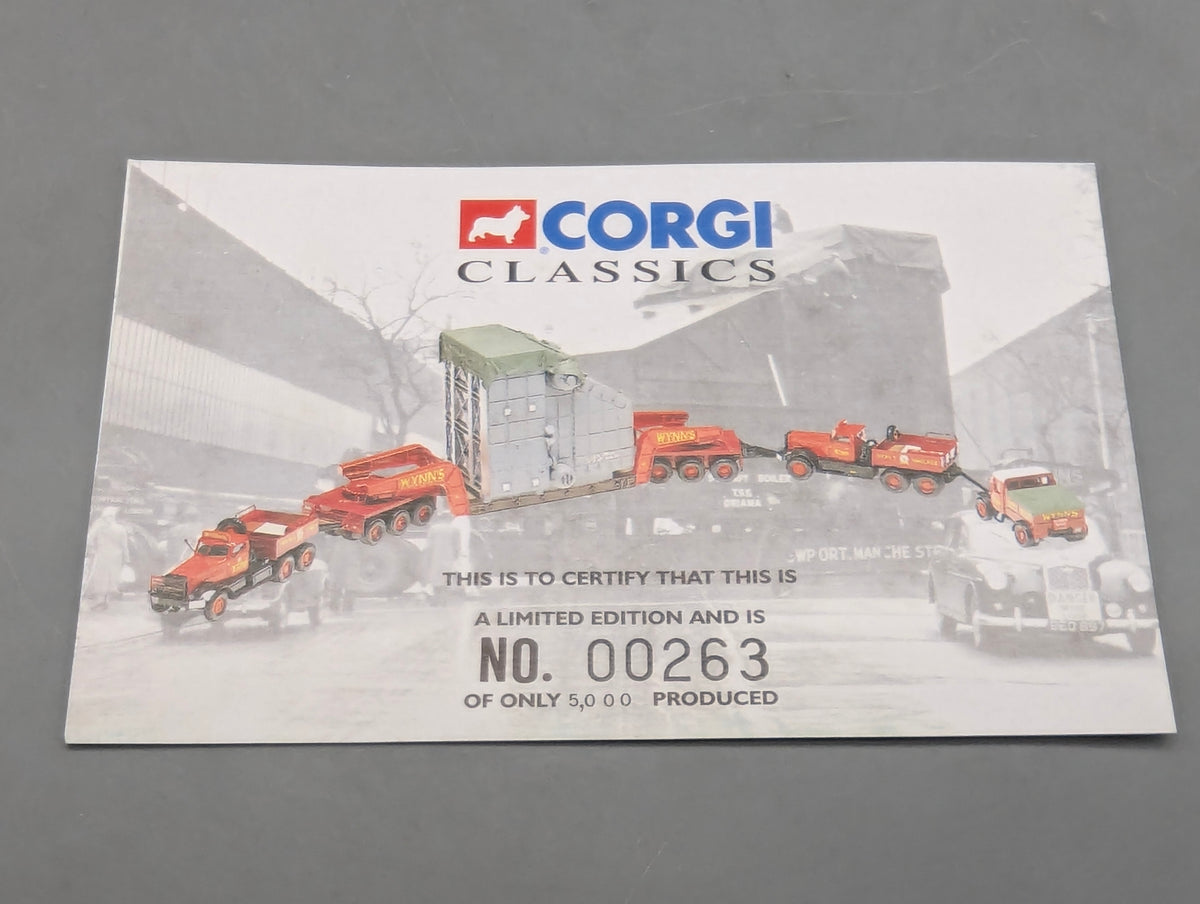 LKW Modell 1:50 Corgi Classics 31009 WYNNS 24 Wheel Girder Trailer Load mit OVP