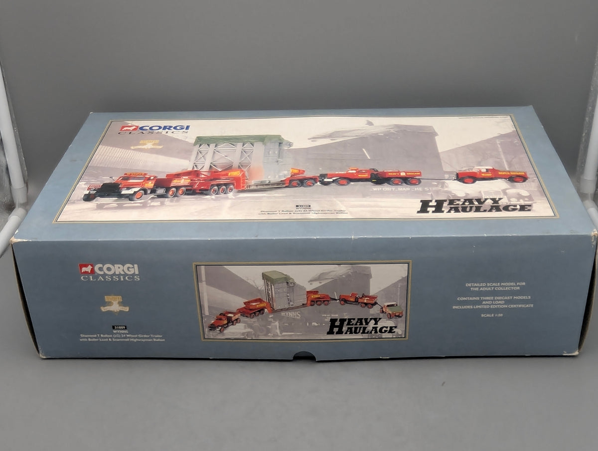 LKW Modell 1:50 Corgi Classics 31009 WYNNS 24 Wheel Girder Trailer Load mit OVP