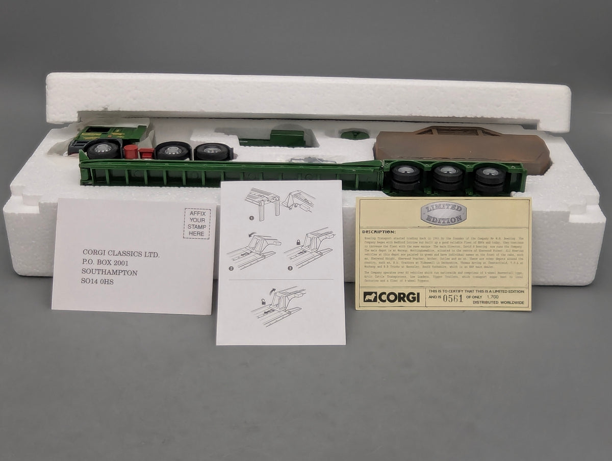 LKW Modell 1:50 Corgi Classics CC11909 ERF EC Low Loader & Steel Load mit OVP