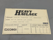 LKW Modell 1:50 Corgi Classics CC11909 ERF EC Low Loader & Steel Load mit OVP