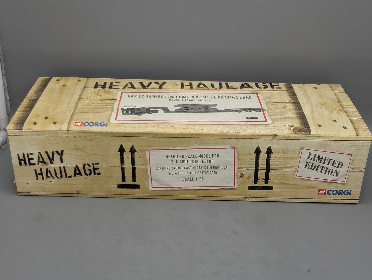 LKW Modell 1:50 Corgi Classics CC11909 ERF EC Low Loader & Steel Load mit OVP