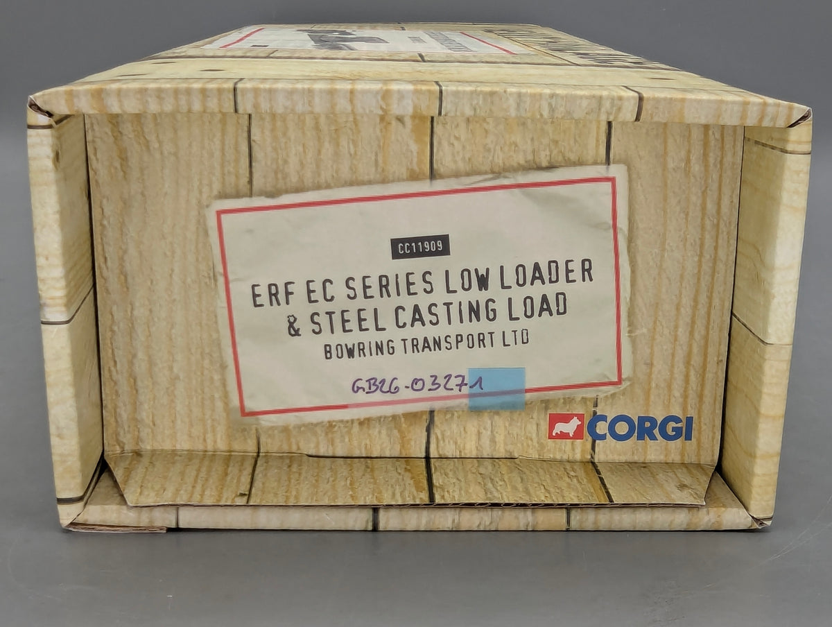 LKW Modell 1:50 Corgi Classics CC11909 ERF EC Low Loader & Steel Load mit OVP