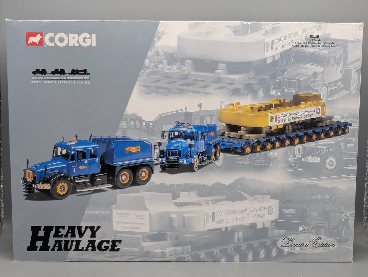 LKW Modell 1:50 Corgi Classics 18002 Scammell Contractor x2 Trailer & Load OVP